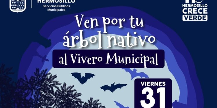Invita Vivero Municipal a participar en la donación de árboles nativos en horario especial este viernes 31