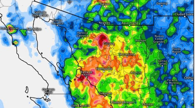 Alertan por lluvias intensas este fin de semana