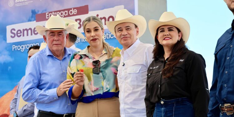 Gobernador Durazo beneficia a pequeños y medianos ganaderos sonorenses con entrega de maquinaria y sementales bovinos