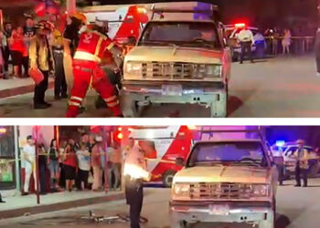 Resulta herida ciclista en choque en la colonia Miguel Hidalgo