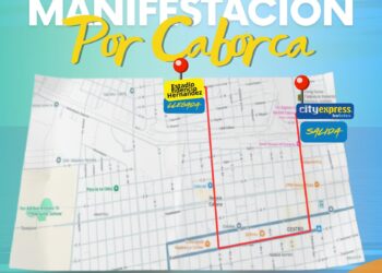 Conoce el recorrido para la manifestación de Caborca en Lobos 2025