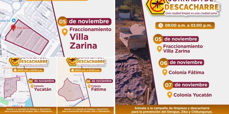 Invita Ayuntamiento de Guaymas a Jornada de Descacharre para este 5, 6 y 7 de noviembre