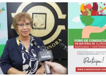 Invita Congreso de Sonora a participar en foro de consulta en materia de alimentación adecuada y sostenible