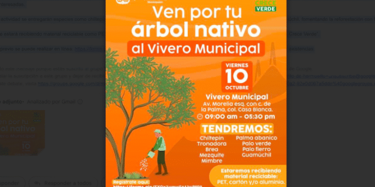 El Ayuntamiento de Hermosillo entregará árboles nativos en el Vivero Municipal