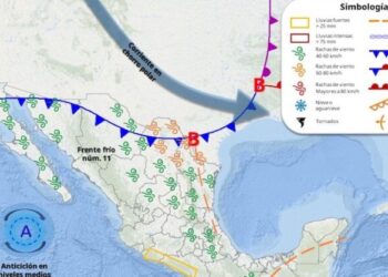 Ingresa el frente frío No.11