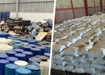 Aseguran químicos y 7 mil litros de hidrocarburo en operativos contra drogas sintéticas en Durango