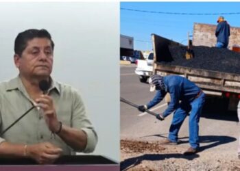 CONTINÚA PROGRAMA DE BACHEO EN DIVERSAS ZONAS DEL MUNICIPIO