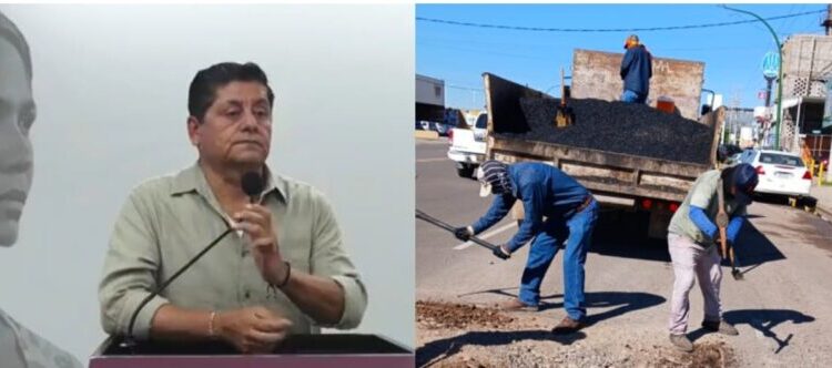 CONTINÚA PROGRAMA DE BACHEO EN DIVERSAS ZONAS DEL MUNICIPIO