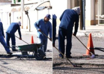 SUPERVISA LAMARQUE ACCIONES DE BACHEO Y OBRAS EN LA CIUDAD