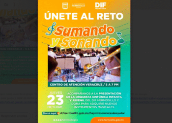 Invitan Tesorería Municipal y DIF Hermosillo unirse al reto para apoyar a la Orquesta Sinfónica Infantil y Juvenil