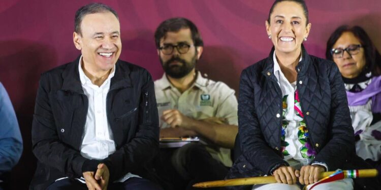 Gobernador reconoce liderazgo y compromiso de Presidenta Sheinbaum con Sonora en primer año de gobierno