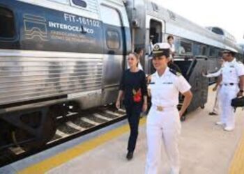Sheinbaum inaugura estaciones de la Línea K del Tren Interoceánico