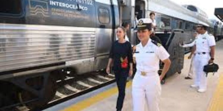 Sheinbaum inaugura estaciones de la Línea K del Tren Interoceánico