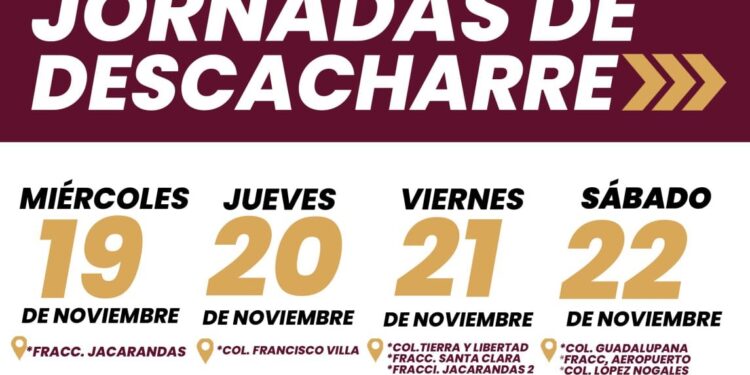 Jornadas de Descacharre para prevención del dengue y enfermedades