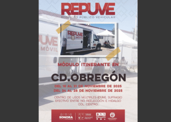 Permanecerá módulo de Repuve dos semanas en Ciudad Obregón: SSP Sonora