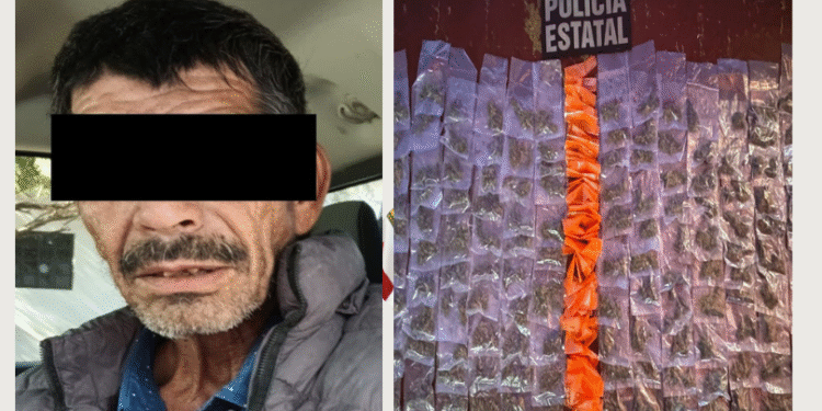 Asegura Policía Estatal 180 envoltorios de narcótico en San Pedro El Saucito