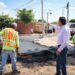 SUPERVISA JAVIER LAMARQUE TRABAJOS DE REHABILITACIÓN VIAL EN EL SECTOR ORIENTE DE CAJEME