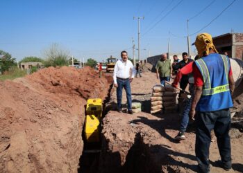 Beneficia Javier Lamarque a familias del Rodeo con Introducción de red de Agua Potable y drenaje