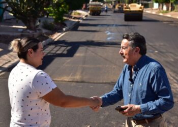 SUPERVISA JAVIER LAMARQUE AVANCE DE OBRAS EN ZONA SUR Y CENTRO DE LA CIUDAD