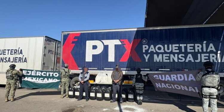 Logra Gabinete de Seguridad duro golpe a delincuencia con aseguramiento de 300 kilos de metanfetamina en SLRC