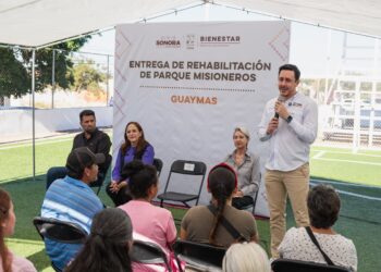 Secretaría de Bienestar entrega la rehabilitación del Parque Misioneros en Guaymas