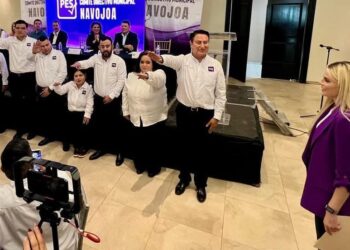 Paloma Terán toma Protesta a Juan Carlos Cota como  presidente del PES en Navojoa