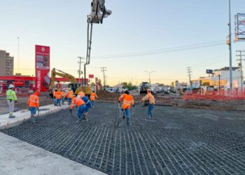 Anuncia Toño Astiazarán avance del 76.8 por ciento en construcción de Paso a Desnivel Colosio y Solidaridad