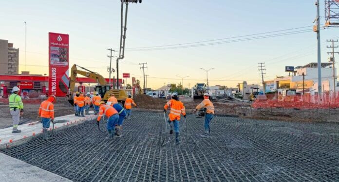 Anuncia Toño Astiazarán avance del 76.8 por ciento en construcción de Paso a Desnivel Colosio y Solidaridad