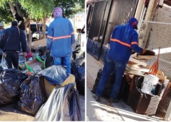 Recolecta Ayuntamiento 9 toneladas de cacharros en jornada de limpieza en Los Ángeles