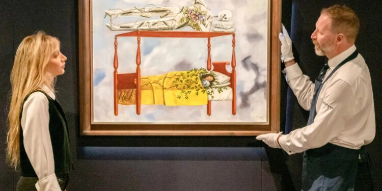 Cuadro de Frida Kahlo rompe récord al ser subastado por 54.7 mdd en 5 minutos