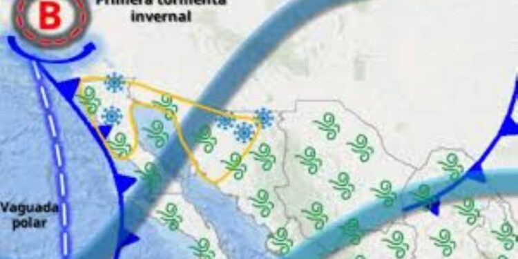 Primera tormenta invernal y frente frío 16 traerán nieve y lluvias en el norte del país