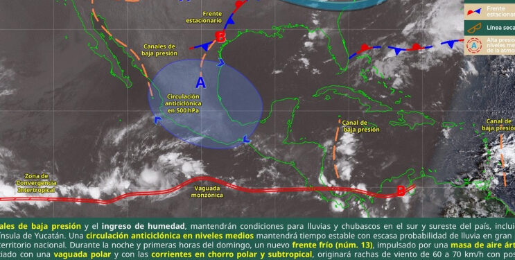 Frente frío 13 provocará heladas y bajas temperaturas en México