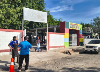 Se circuita transormador cerca de un kinder, en Hermosillo