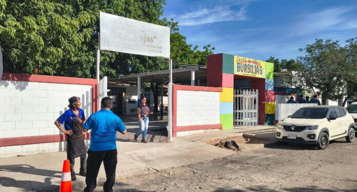 Se circuita transormador cerca de un kinder, en Hermosillo