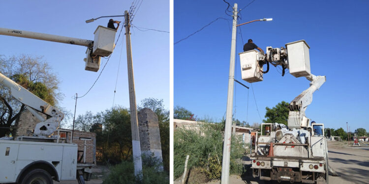 Rehabilita el Ayuntamiento de Guaymas luminarias de las comunidades de Palo Verde y Punta de Agua