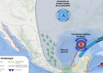 Para hoy cielos mayormente despejados sin probabilidad de lluvia