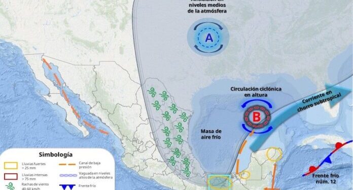Para hoy cielos mayormente despejados sin probabilidad de lluvia