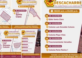 Promueven Jornada de Descacharre del 10 al 14 de noviembre