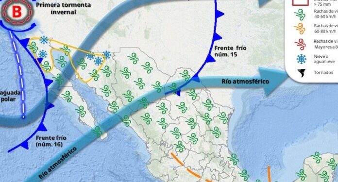 Primera tormenta invernal se espera deje nevadas en la sierra