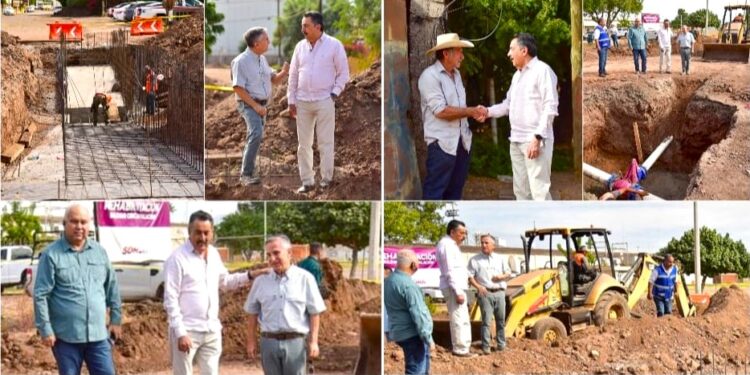 SUPERVISA JAVIER LAMARQUE TRABAJOS DE PAVIMENTACIÓN E INFRAESTRUCTURA EN CAJEME