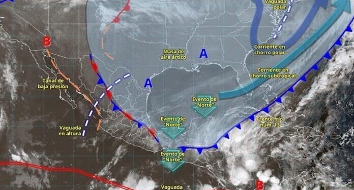 Se esperan chubascos y lluvias fuertes, con descargas eléctricas en Sonora