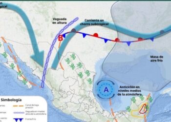 Por frente frío se espera marcado descenso en la temperatura el sábado