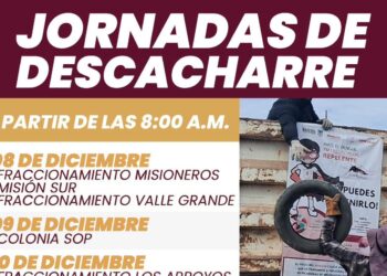 Anuncian Jornada de Descacharre en colonias de Navojoa