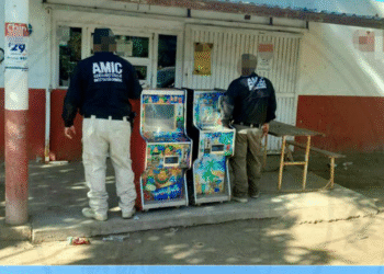 Asegura AMIC máquinas tragamonedas en San Ignacio Río Muerto y Bácum