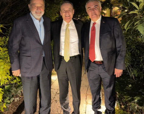 Se reune Gobernador de Sonora, Alfonso Durazo con Carlos Slim y  Francisco Cervantes revisan avances en la consolidación del crecimiento de Sonora