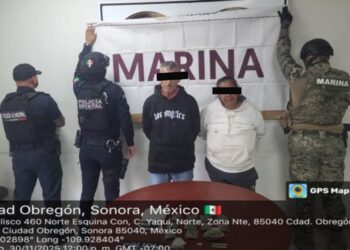 SSPM, MARINA Y POLICÍA ESTATAL DETIENEN A DOS PERSONAS Y DECOMISAN NARCÓTICOS EN LA COLONIA VILLAS DEL CAMPESTRE