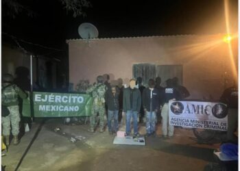 Mesa Estatal de Seguridad retira de las calles más de 2 millones de dosis de droga, armas y cartuchos en Sonora
