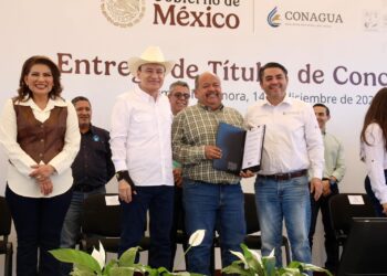 Gobiernos de Claudia Sheinbaum y Alfonso Durazo fortalecen al campo sonorense con títulos de concesión de agua