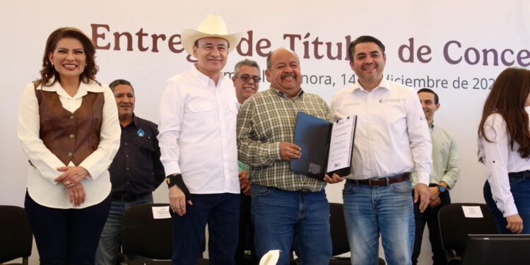Gobiernos de Claudia Sheinbaum y Alfonso Durazo fortalecen al campo sonorense con títulos de concesión de agua