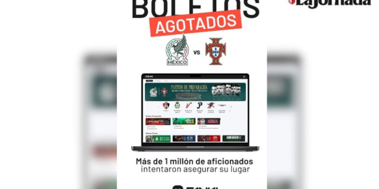 Boletos para el partido México-Portugal se agotan en menos de cuatro horas